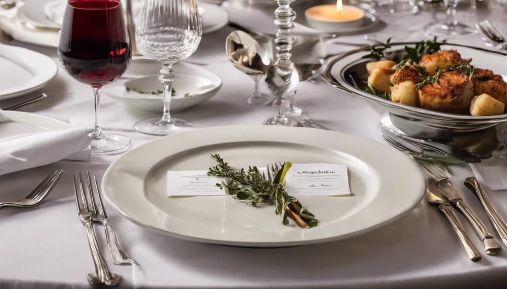 fine dining set menus