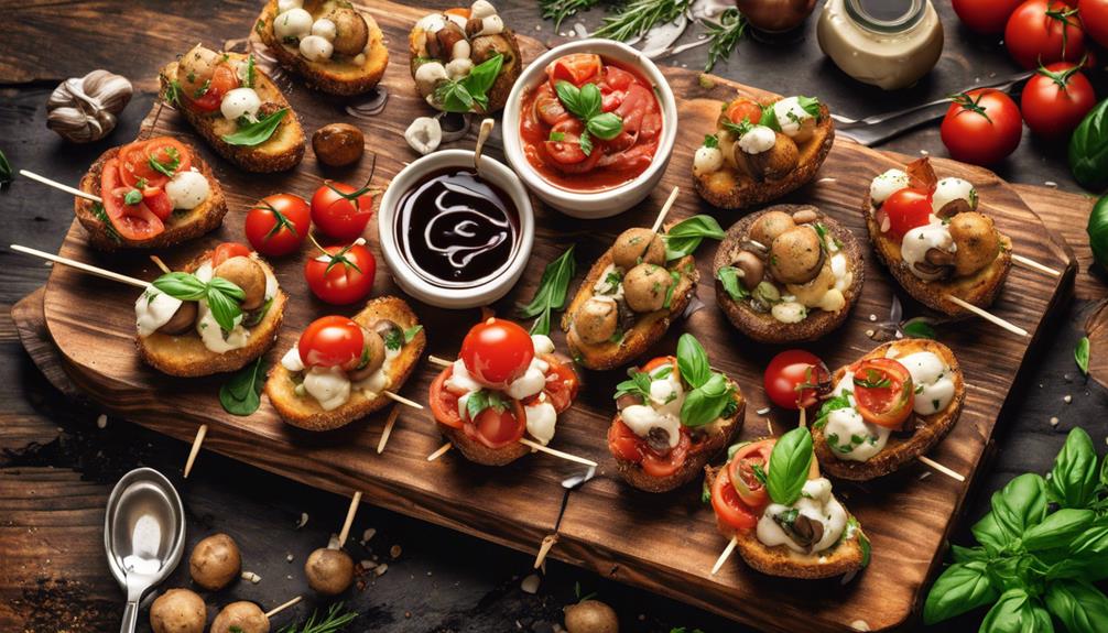 mouth watering antipasti selections