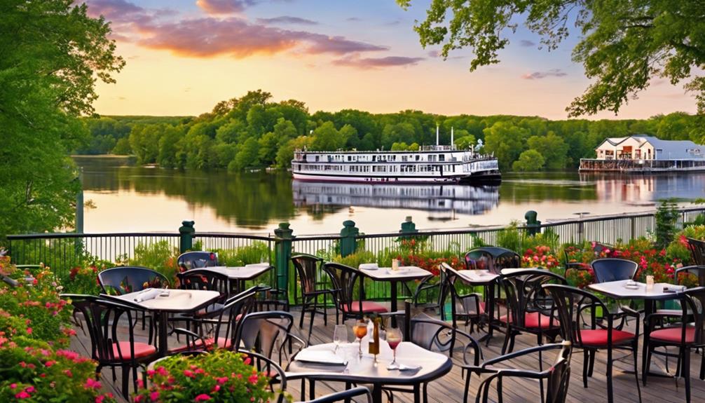 scenic riverside dining experience