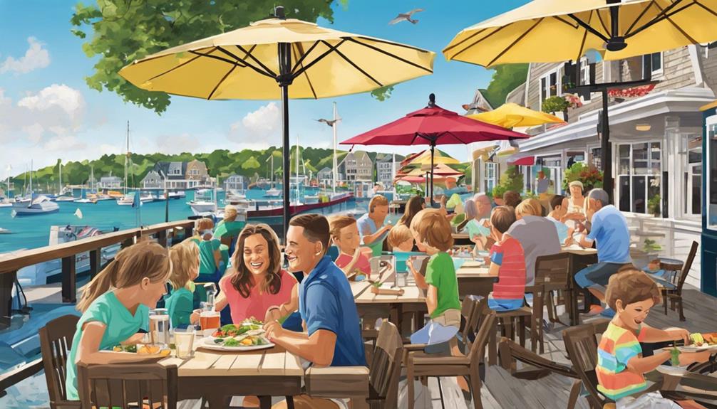 waterfront dining for families