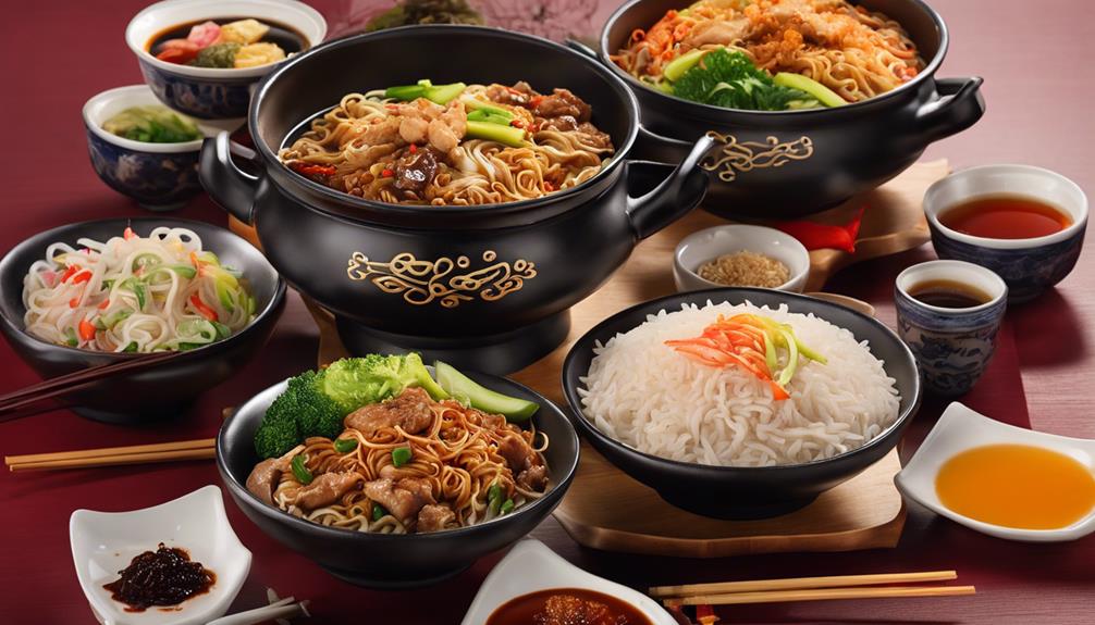 asian cuisine delicacies selection