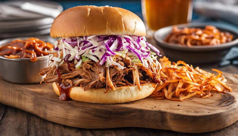 delicious bbq pork sandwich