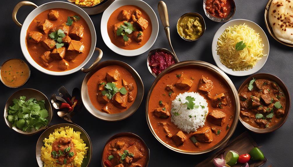 delicious indian cuisine selection