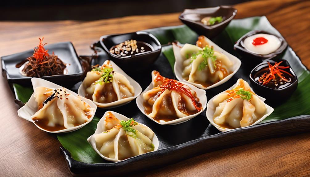 delicious signature gyoza options