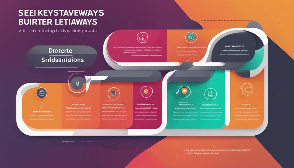 key takeaways template advantages