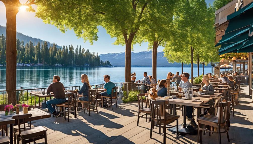 pet friendly dining by water