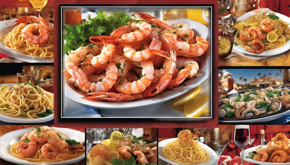 sumptuous seafood choices offered