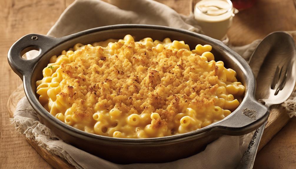 warm cheesy macaroni dish